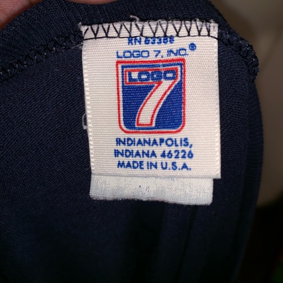 PENN State Nittany Lions 1/2 Sleeve Ringer Tee by Logo 7: TRUE vintage shirt - Picture 5 of 5